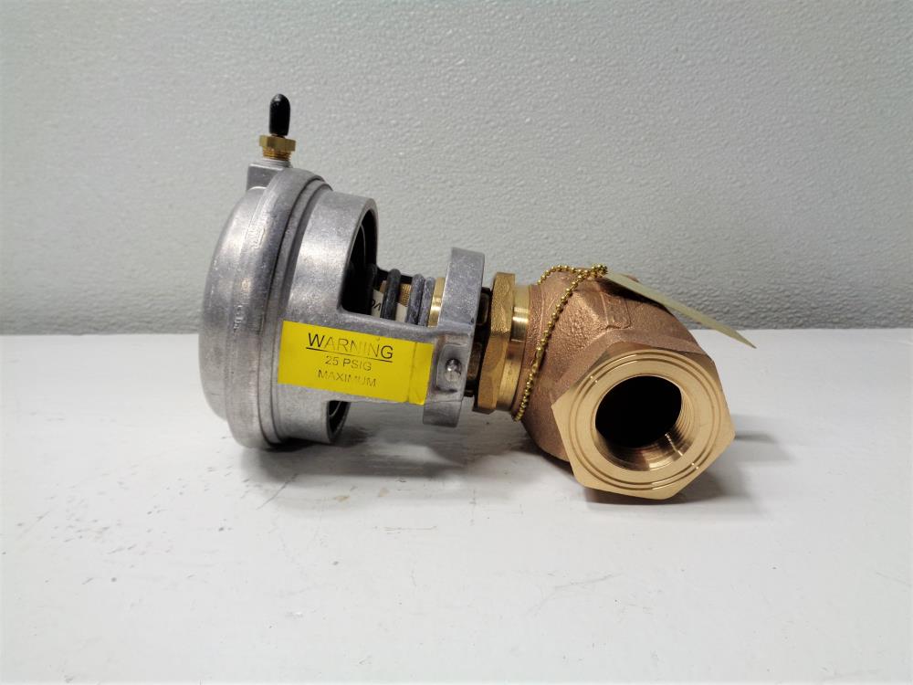 Johnson Controls 1" Bronze Control Valve VG7241NT+3008E0 w/ Actuator V-3000-8011